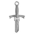 Key Shapes Lucky Line Forged  Sword House Key Blank Double  For KW1 B301K